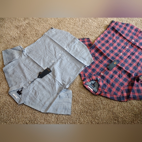 Good Man Brand Short Sleeve Button Down Shirts Duo NWT - Picture 2 of 8